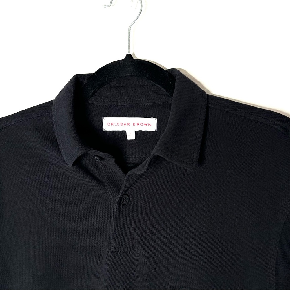 Orlebar Brown Black Short-Sleeve Polo - Picture 2 of 5